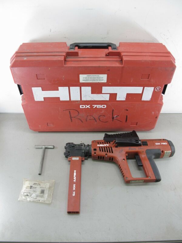 HILTI DX 750 Powder Actuated Fastening Tool w/ MX 75 Magazine Accessory - Zeereez