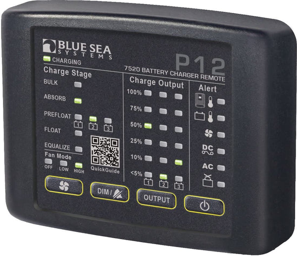 Blue Sea P12 7250 Marine RV Camper Off Grid LED Battery Charger Remote