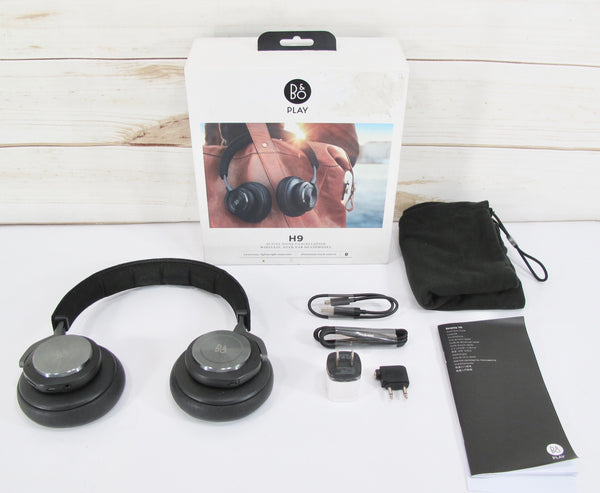 B&O PLAY by Bang & Olufsen BeoPlay H9 Active Noise Cancelling Wireless Bluetooth Touch Control Headphones Black