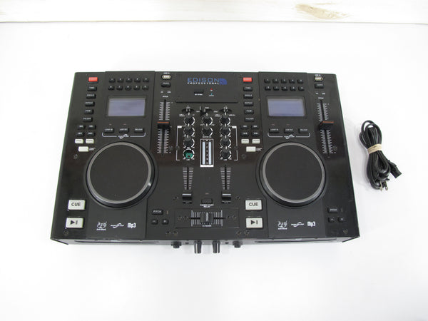 Edison Scratch 2500 MKIV Professional DJ Dual Deck CD Vinyl Simulating Scratch Mixing Console Interface Controller