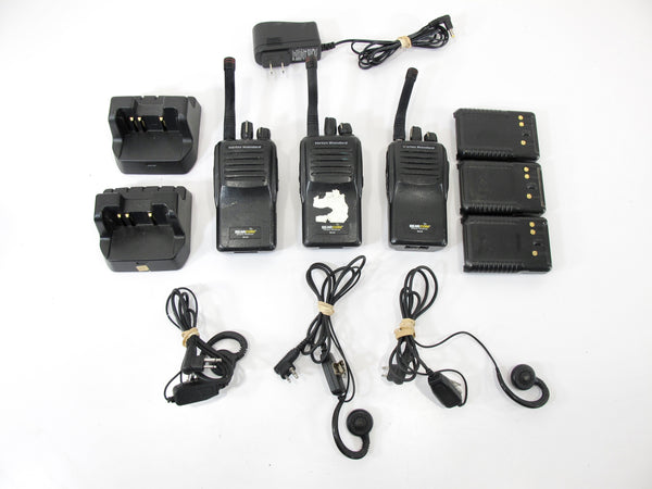 3 Vertex Bearcom BC95 Two Way Radios and Accessories Untested