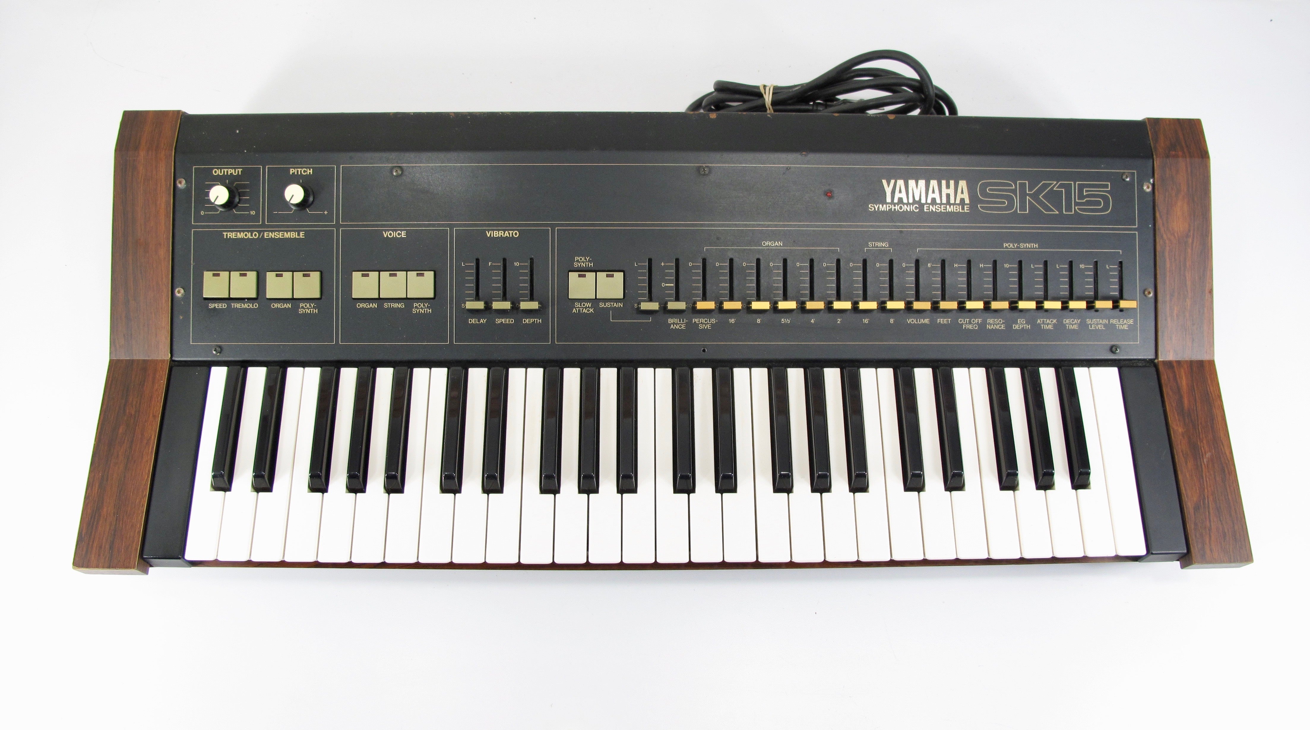 Yamaha SK15 Vintage 70s/80s Symphonic Ensemble Analog Keyboard Strings &  Organ with Case