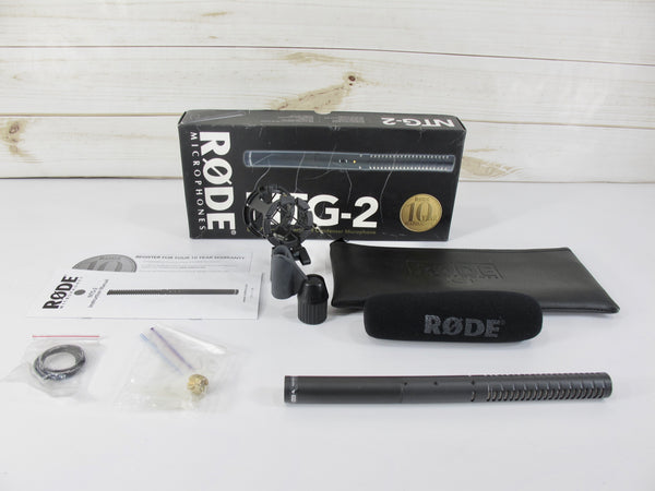 Rode NTG2 Multi-Powered Condenser Shotgun Microphone with Accessories