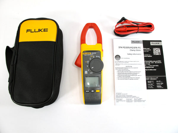 Fluke 374 FC Wireless True-RMS AC/DC Clamp Meter w/ Leads Unused