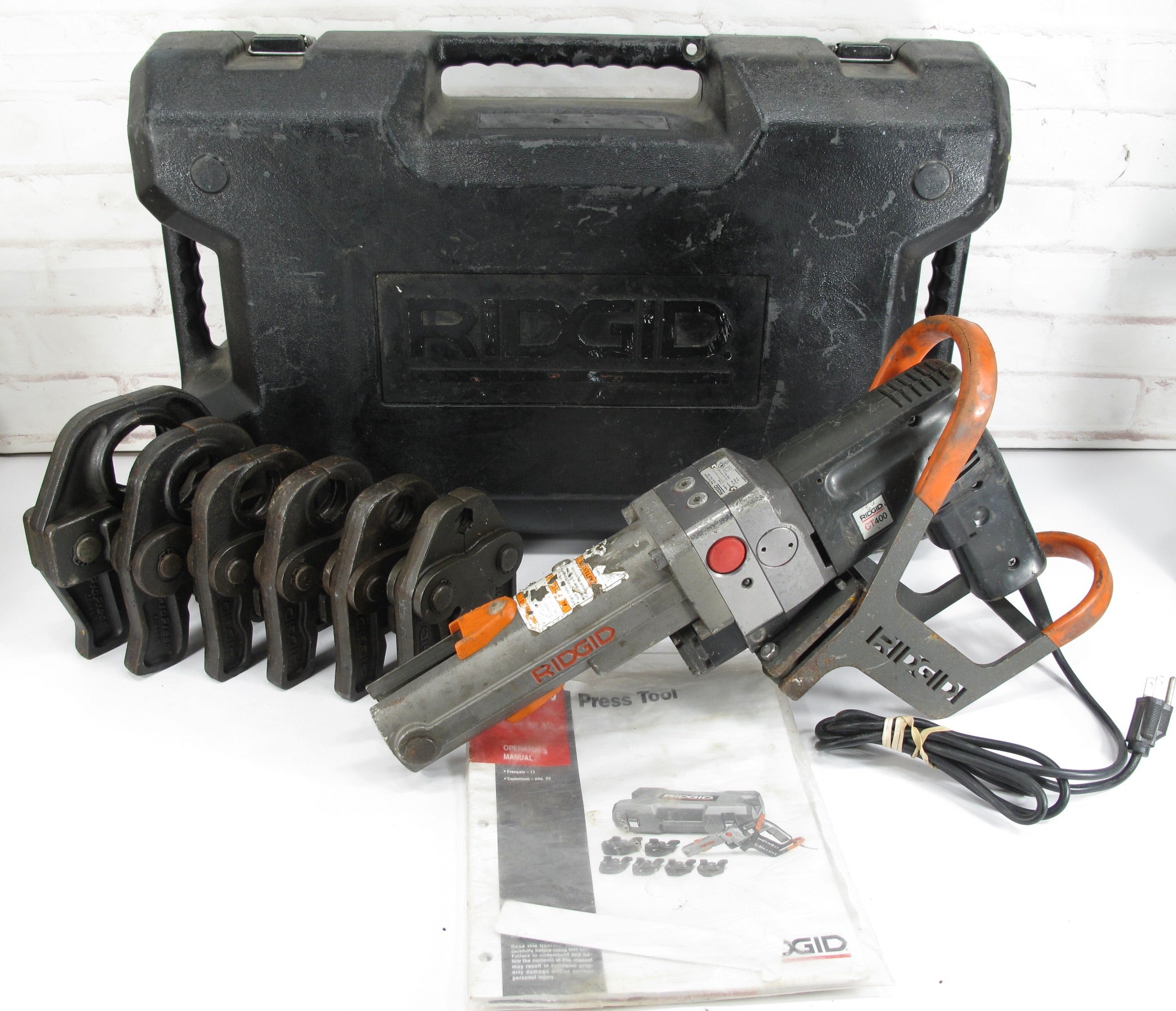 Ridgid Propress CT 400 Copper Crimper Crimp Tool With 6 Jaws ZeereeZ ridgid-propress-ct-400-copper-crimper-crimp-tool-with-6-jaws-zeereez