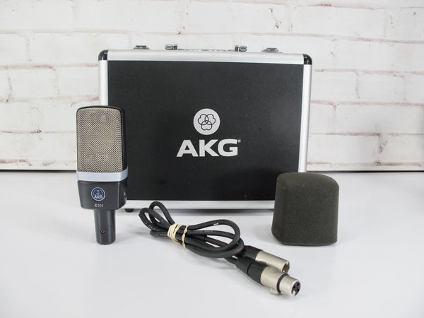 AKG C214 Large Diaphragm Condenser Microphone in Case