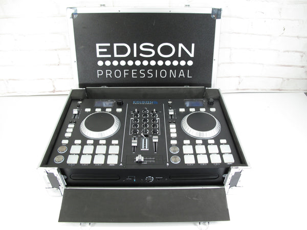 Edison Professional Scratch 3000 MkII Dual Deck DJ CD/MP3 Player w/ Case
