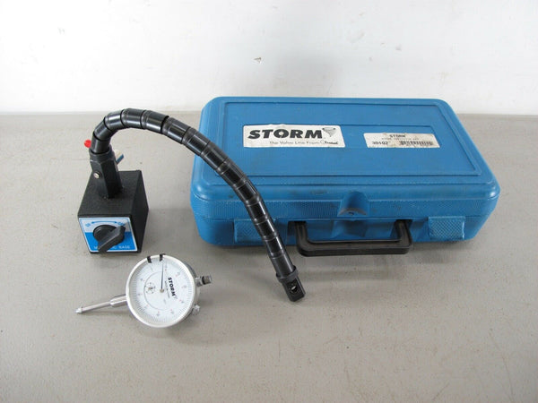 Storm 3D102 0 to 1 Dial Indicator with Magnetic Base and Case