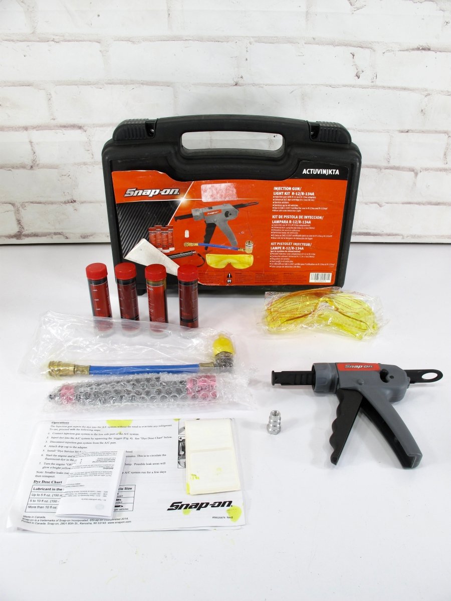 Snap On ACTUVINJKTA Injection Gun A/C Leak Detection Light Kit
