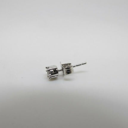 10k White Gold & Diamond Cluster .07 Ct Single Stud Earring - ZeereeZ