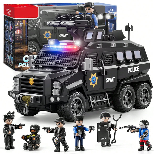 Hengphy Mobil Play Toy Police SWAT Vehicle Set