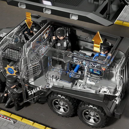 Hengphy Mobil Play Toy Police SWAT Vehicle Set