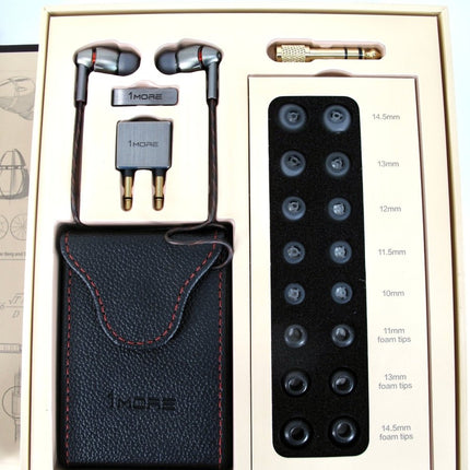 1MORE Quad Driver Hi - Res In Line Control Copper Wire In Ear Earphones 1MEJE0032 - ZeereeZ