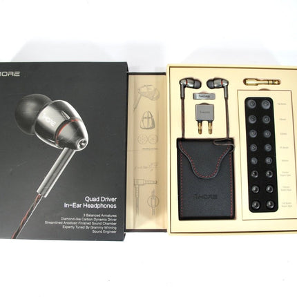 1MORE Quad Driver Hi - Res In Line Control Copper Wire In Ear Earphones 1MEJE0032 - ZeereeZ