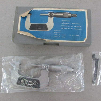 25 - 50mm 0.01mm Grad. Metric Outside Micrometer Machinist Caliper - ZeereeZ