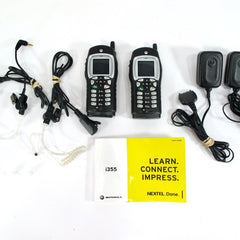 2x Motorola i355 (Direct Talk - Nextel) 2 - Way Radio PTT No Service Required - ZeereeZ