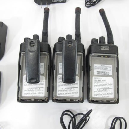3 Vertex Bearcom BC95 Two Way Radios and Accessories Untested - ZeereeZ