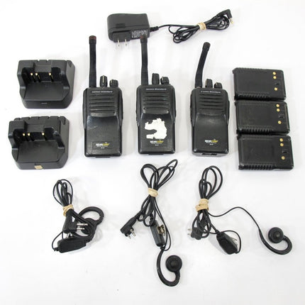 3 Vertex Bearcom BC95 Two Way Radios and Accessories Untested - ZeereeZ