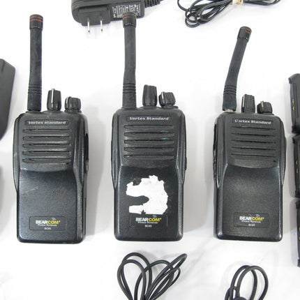 3 Vertex Bearcom BC95 Two Way Radios and Accessories Untested - ZeereeZ