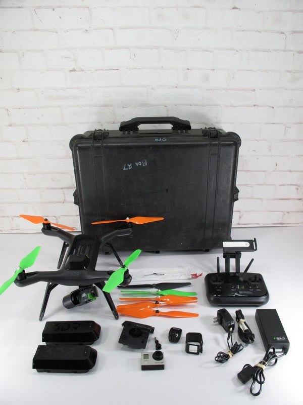 3DR Solo Quadcopter Smart Drone w/ Gimbal & GoPro Hero 3 & Lots of Accessories - ZeereeZ