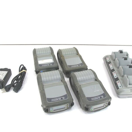 4 Zebra QL320 Plus Wireless Q3D - LUKA0000 - 00 Printer w/ UCLI72 - 4 Charger Adapter - ZeereeZ