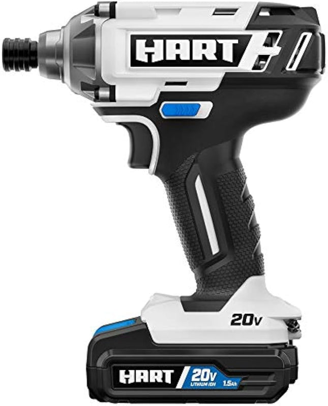 Hart HPID01B 20-Volt Cordless Impact Driver Kit +Another 20v 2.0ah battery
