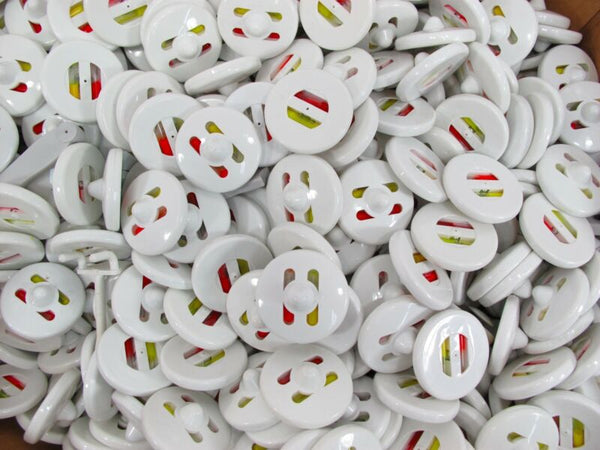 500 AM ZLAMT6015 - 5 Magnetic Saucer Ink Tag Sensor Security w/ Backer - ZeereeZ