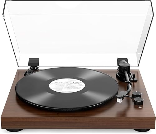 JM-106 2 Speed Belt Drive Bluetooth Turntable Record Player w/ Audio Technica  AT-3600L
