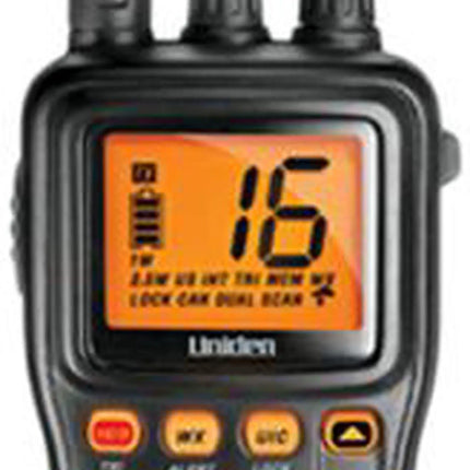 Uniden MHS75 Submersible Handheld Two-Way VHF Marine Radio with Charger