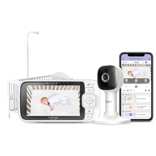 Hubble Nursery Pal Skyview Baby Monitor 5" HD with Crib Mount (HCSNPSKYWB)