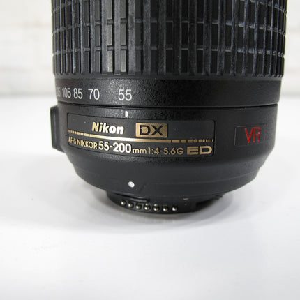 Nikon AF-S 55-200mm f/4-5.6 G DX SWM VR ED IF Nikkor Telephoto Zoom Camera Lens