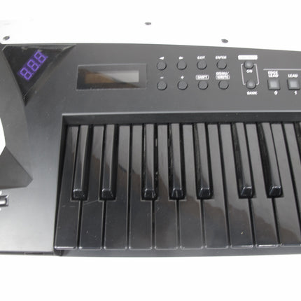 Roland AX-EDGE-B 49 Key Portable Keyboard Synthesizer Black Silver Keytar