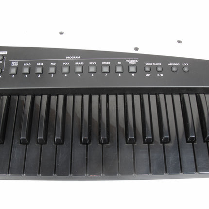 Roland AX-EDGE-B 49 Key Portable Keyboard Synthesizer Black Silver Keytar