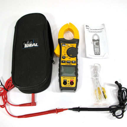 IDEAL 61-737 400Amp 600V AC/DC Digital TRMS Clamp Meter with NCV and Temp Audible Alert