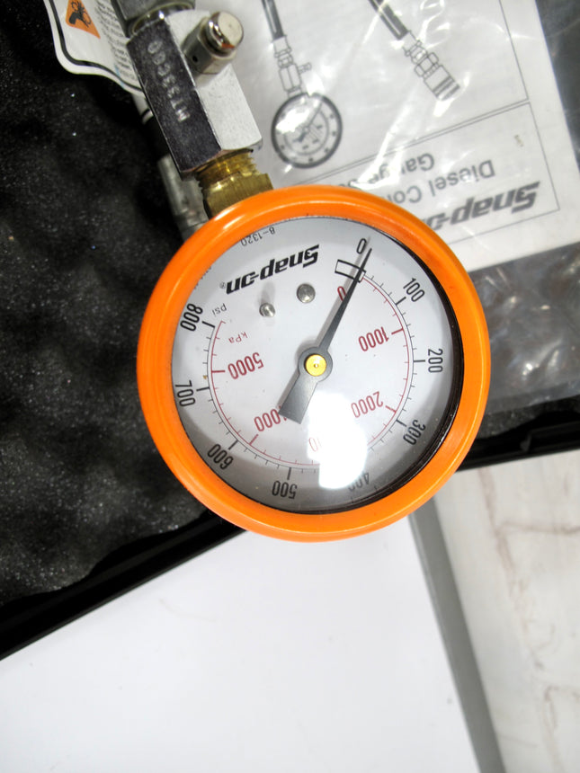 Snap On MT33C Diesel Compression Gauge W/ Extra Adapter