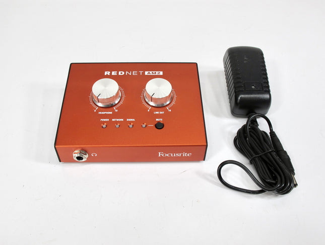 Focusrite RedNet AM2 Dante Headphone Amp Line Out Interface