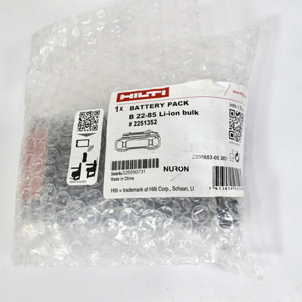 Hilti B 22-85 Li-ion NURON 4.0AH Compact  Power Tool Battery Pack