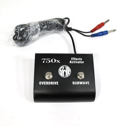 SWR 750x Bass Guitar Head Switch Overdrive & Subwave Amp Footswitch