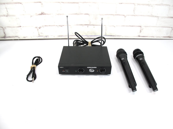 Gem Sound GMW-2 Wireless Two Mic Microphone System VHF Dual Channel