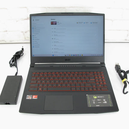 MSI Bravo 15 15.6" 512GB SSD AMD Ryzen 5 3.30 GHz 8GB RX5500M Laptop