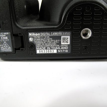 Nikon D3500 24.2MP Digital SLR Camera Body