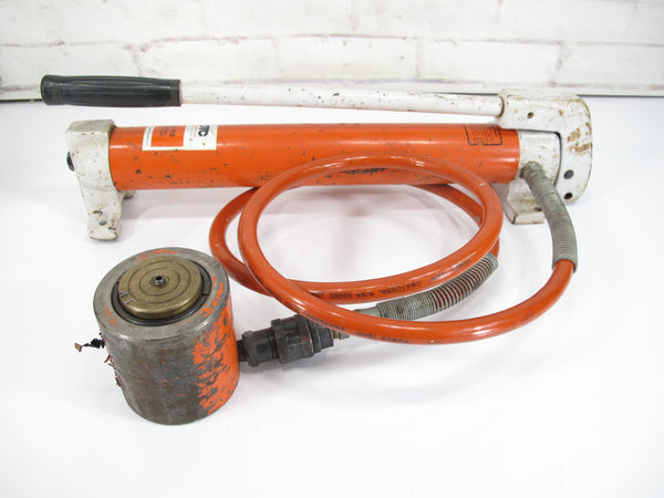 SPX/OTC Power Team P58 Hydraulic Hand Pump & 20 Ton Cylinder