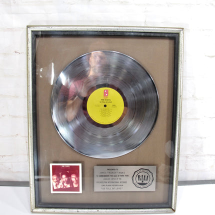 RIAA Genuine Platinum Record for The O'jays So Full of Love 1971 Original