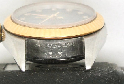 Rolex Oyster Perpetual Two Tone 18k Gold/SS Diamond Ladies Automatic Watch 76193