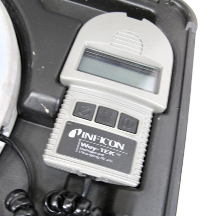 INFICON Wey-TEK Refrigerant Charging Scale 220 Lb Digital Black Case HVAC