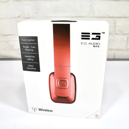 EG AUDIO Wireless Bluetooth Headphones With Built In Mic Rose Gold NIB Sealed