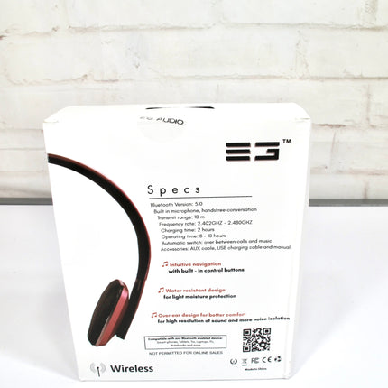 EG AUDIO Wireless Bluetooth Headphones With Built In Mic Rose Gold NIB Sealed