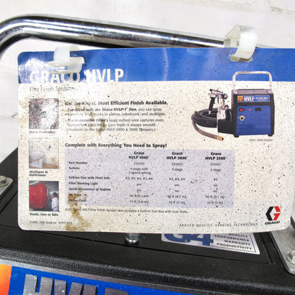 GRACO Finish Pro HVLP 3800 G4 Paint Sprayer w/ Hose & Nozzles