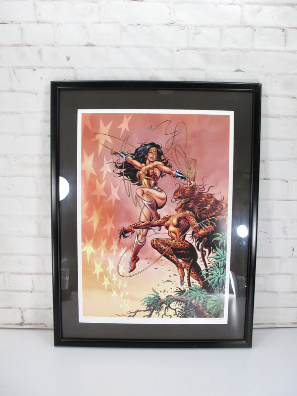 Wonder Woman Vs. Cheetah Jose Garcia Lopez Signed Lithograph 73/250