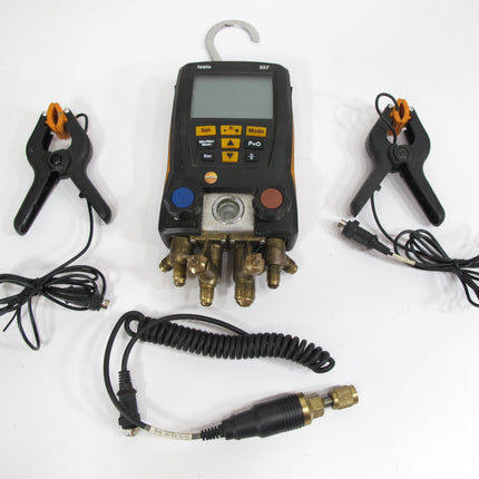 Testo 557 Smart Digital Bluetooth HVAC Manifold w/ Temperature Clamps